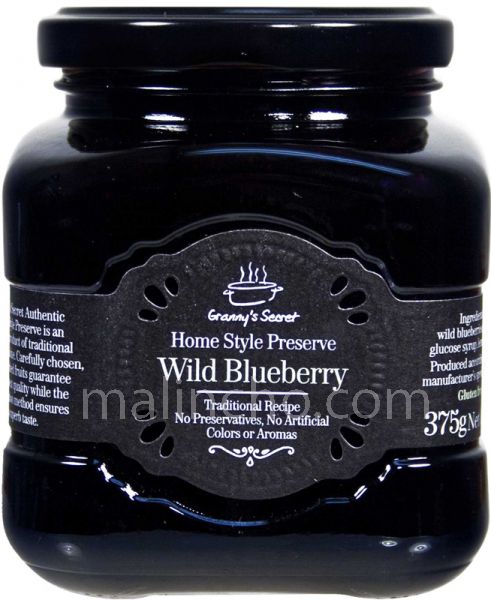 Granny's Secret Gs Whole Fruit Preserve Wild Blueberry 375G