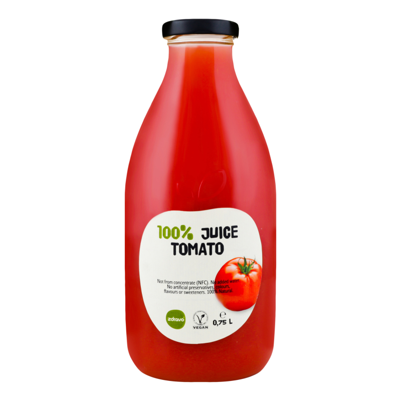 Zdravo organic Tomato Juice 100% 750ml