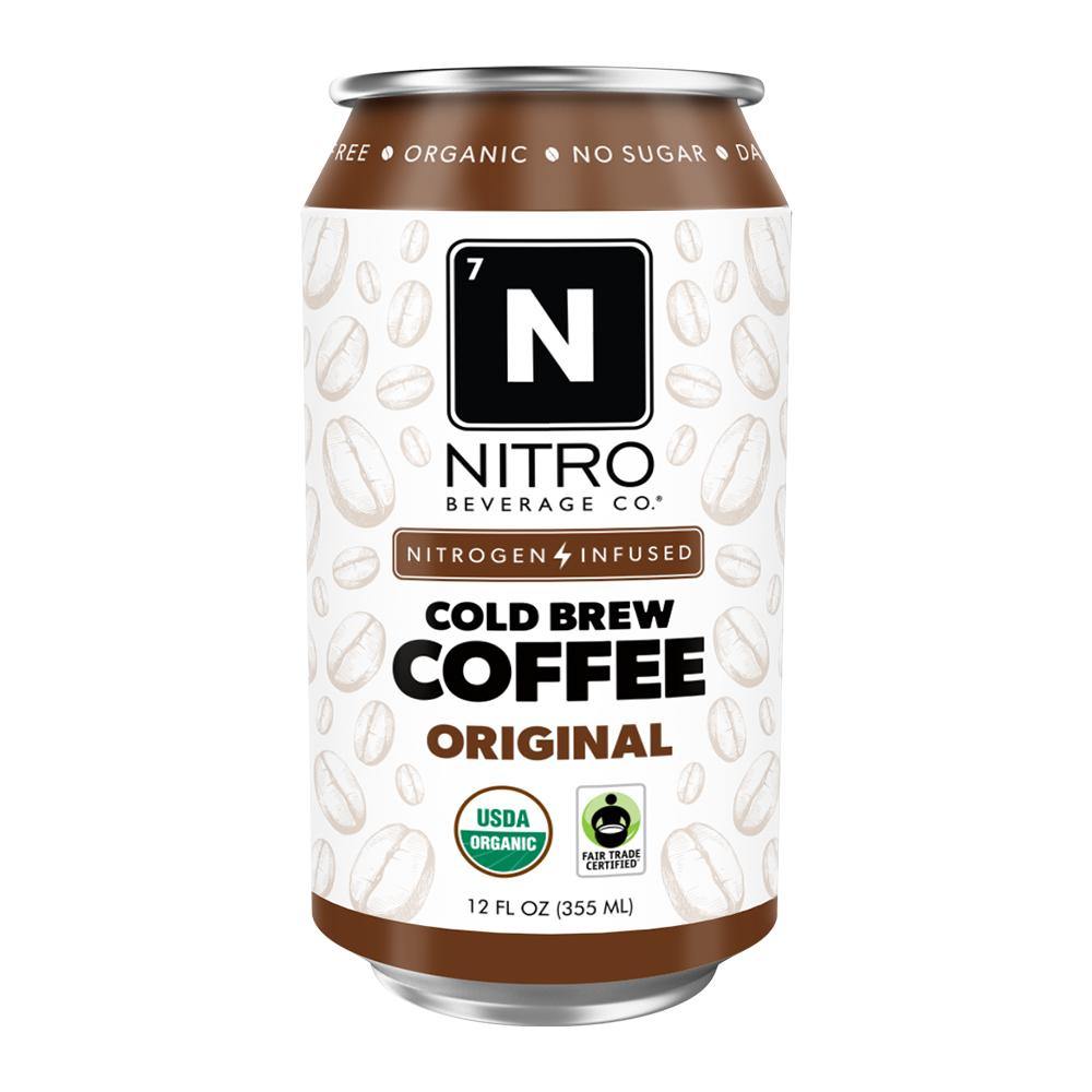 Nitro Beverage Co Organic Cold Brew Coffee, 12 FZ