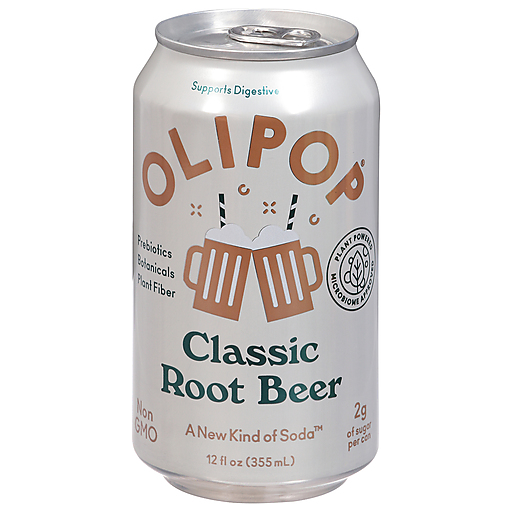 Olipop Classic Root Beer Sparkling Tonic - 12 Fl Oz