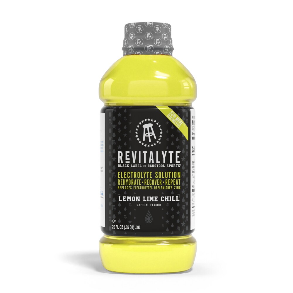 Revitalyte Barstool Black Label Lemon Lime Chill 20oz