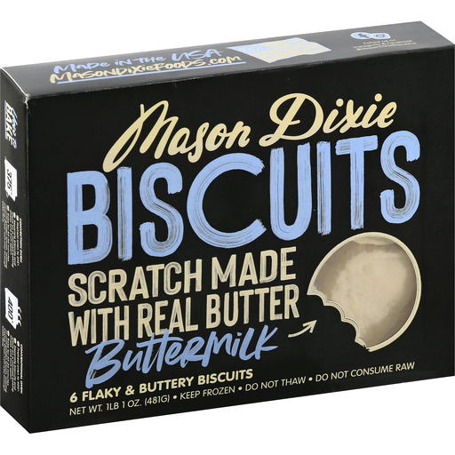 Mason Dixie Buttermilk Frozen Biscuits - 17oz/6ct