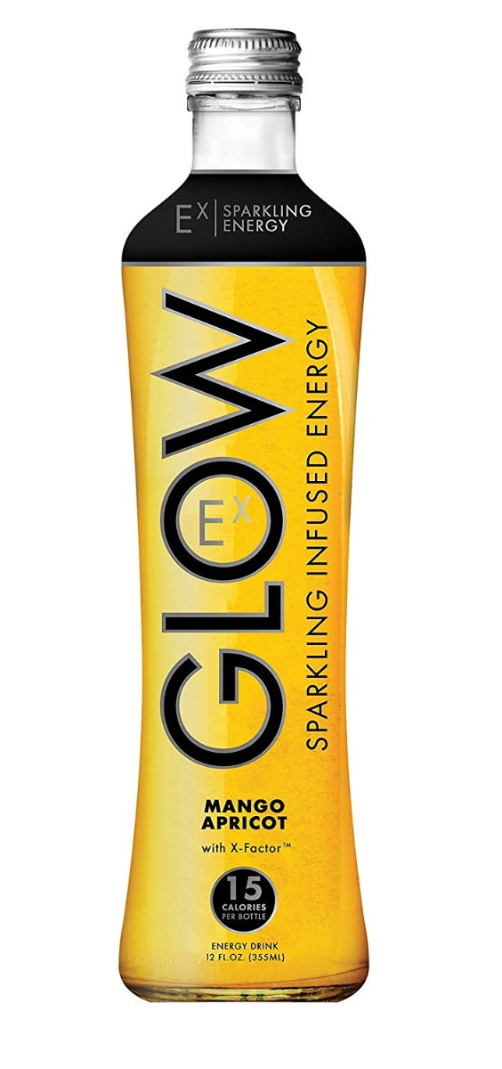 Glow Beverages Mango Apricot Sparkling Energy Drink
