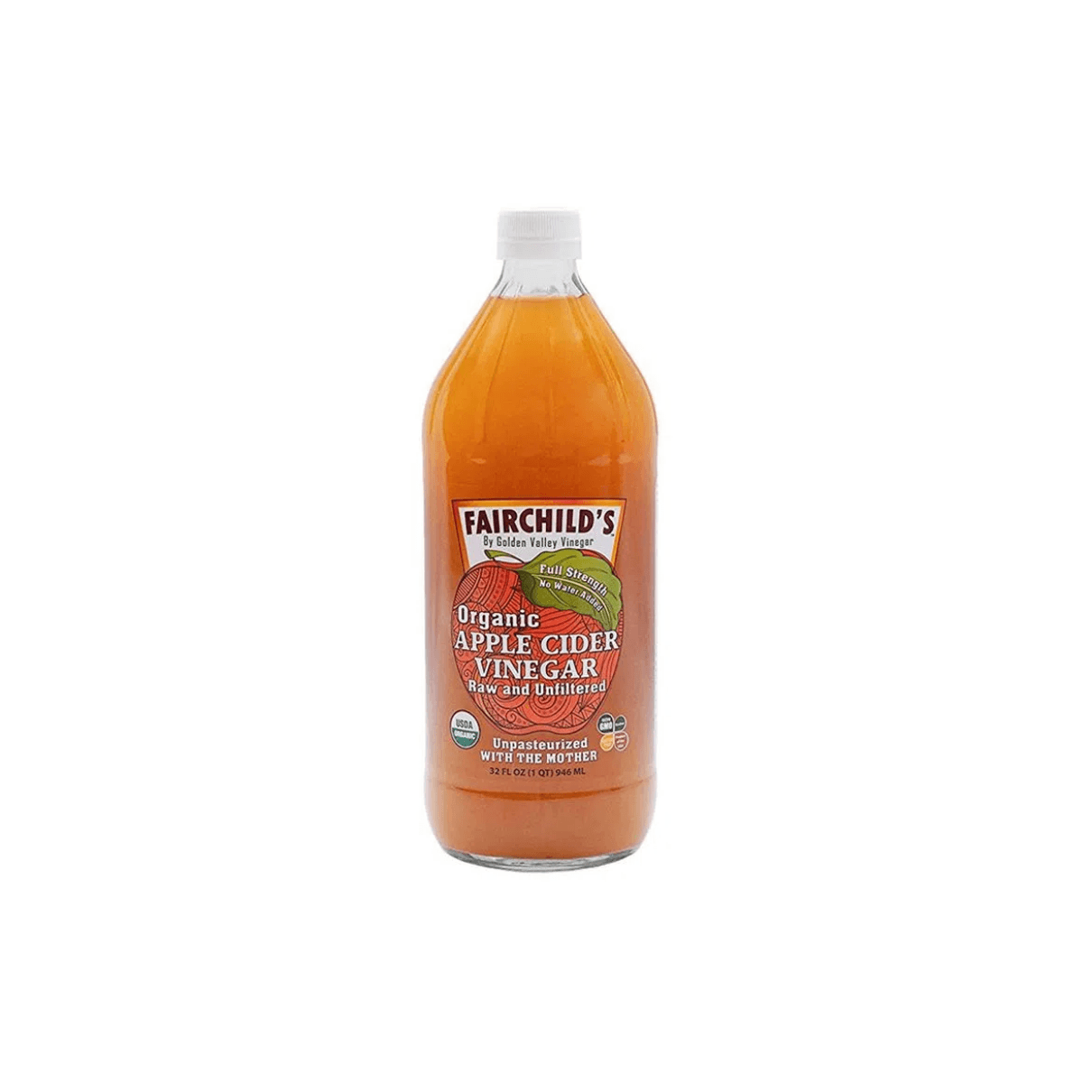 Fairchilds Vinegar Apple Cider Org, 16 Oz