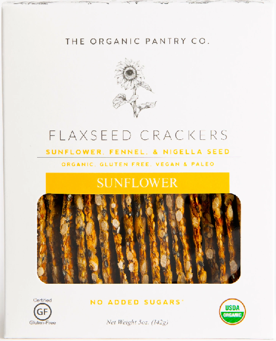 Organic Pantry Flaxseed Crackers, Sunflower
