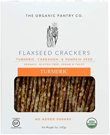 Organic Pantry Turmeric Flaxseed Crackers, 5 OZ