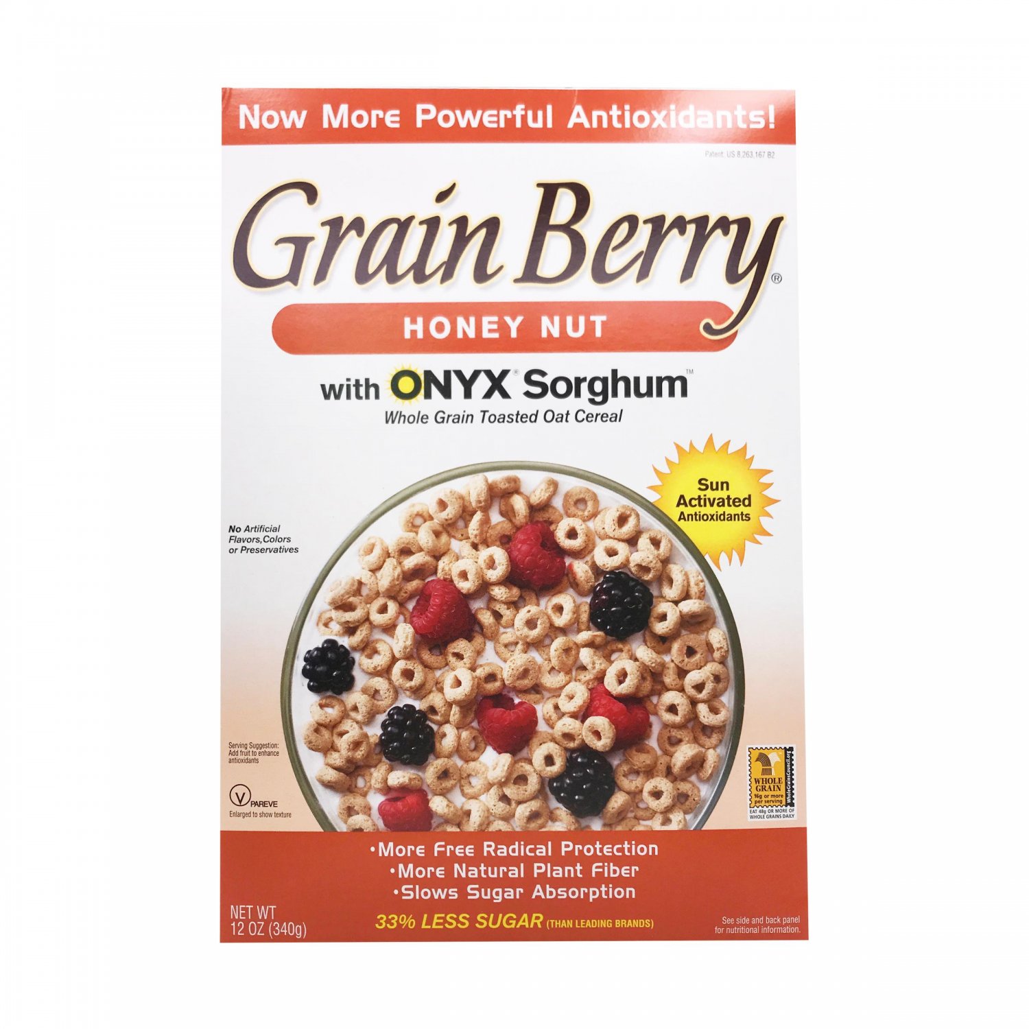 Grain Berry Honey Nut With Onyx Sorghum Cereal 12 Oz