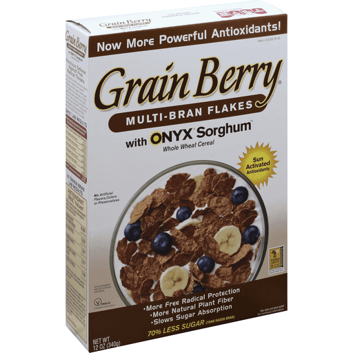 Grain Berry Multi Bran Flakes With Onyx Sorghum Cereal 12 Oz