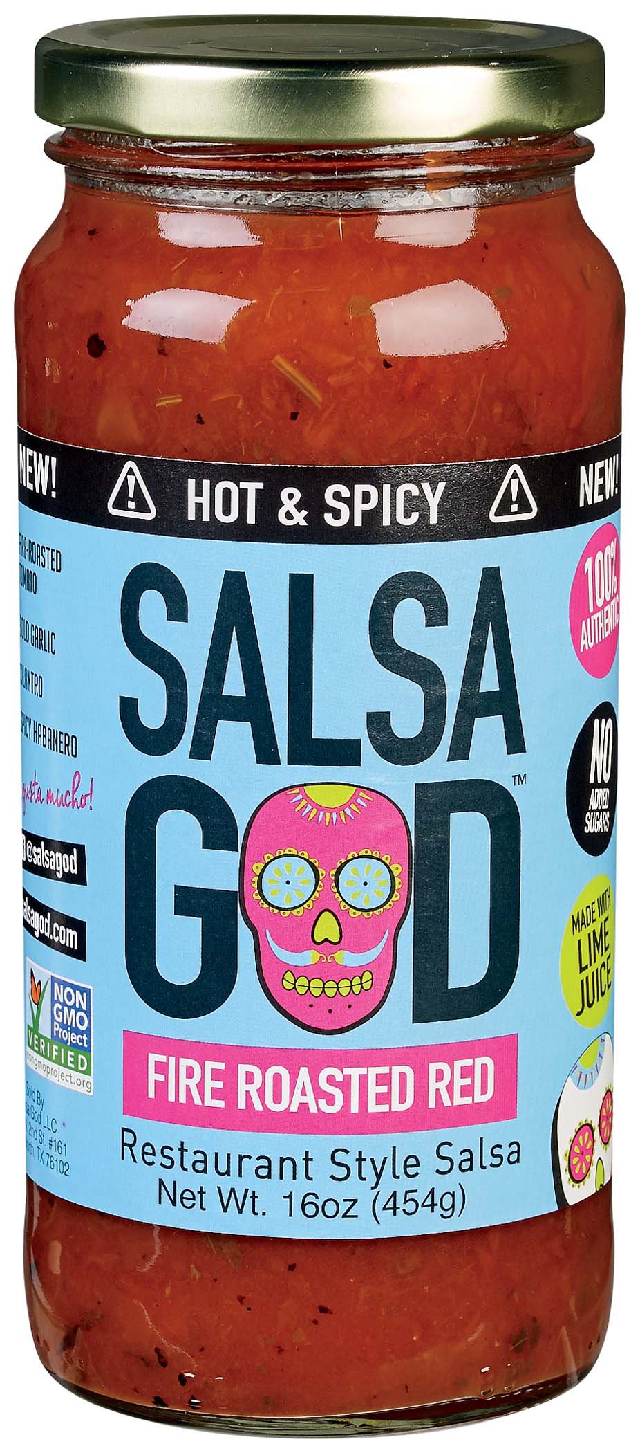 Salsa God Hot & Spicy Fire Roasted Red