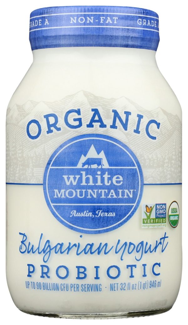 White Mountain Organic Yogurt, Bulgarian, Non-Fat Probiotic