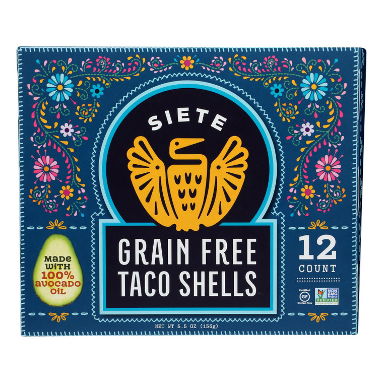 Siete Grain Free, Gluten Free Taco Shells - 5.5oz/12ct