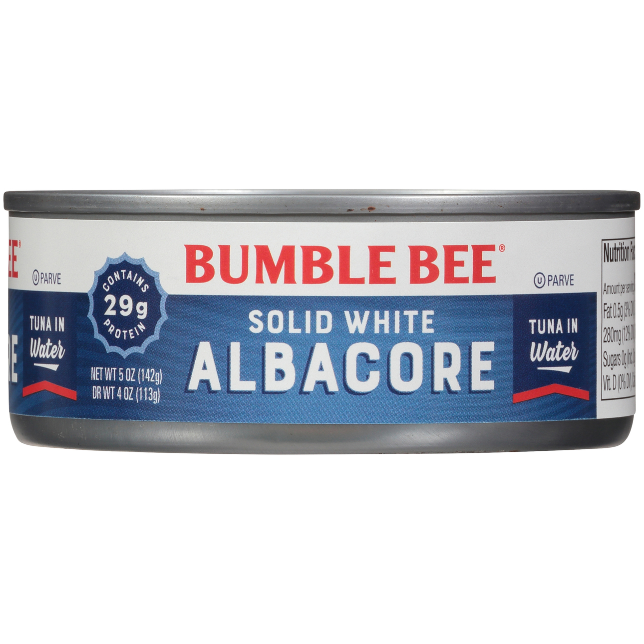 Bumble Bee Solid White Albacore Tuna In Water 5 Oz Can