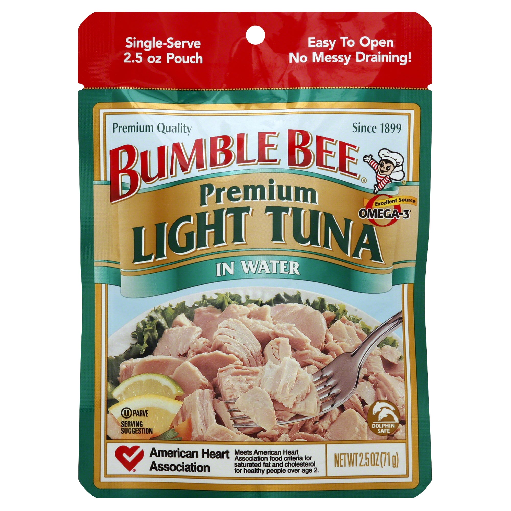 Bumble Bee Wild Caught Light Tuna In Water Pouch