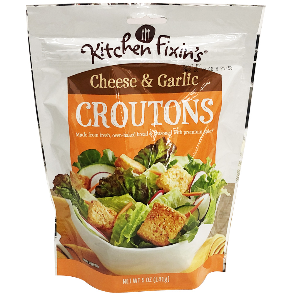 Kitchen Fixins Croutons 5 Oz Cheese & Garlic