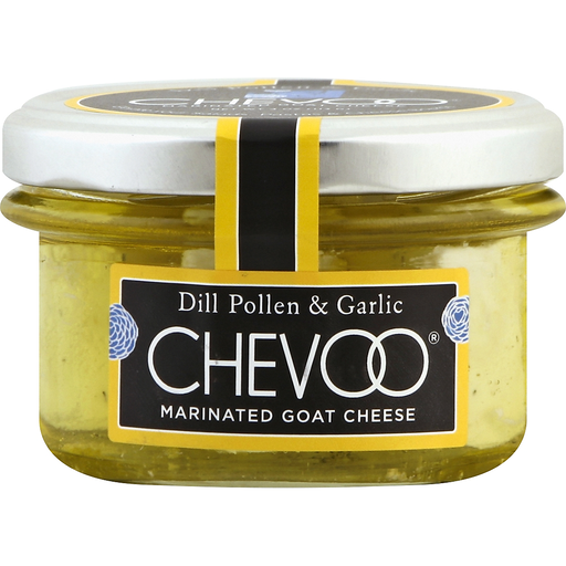 Chevoo Goat Cheese, Marinated, Dill Pollen & Garlic