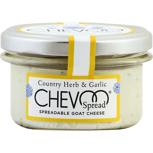 Chevoo Spread Goat Cheese, Spreadable, Country Herb & Garlic