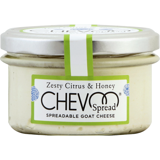 Chevoo Spread Goat Cheese, Spreadable, Zesty Citrus & Honey