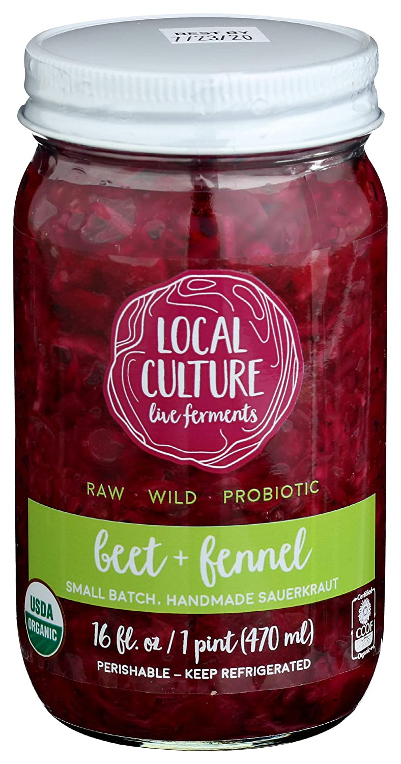 Local Culture Organic Beet & Fennel Sauerkraut, 16 FZ