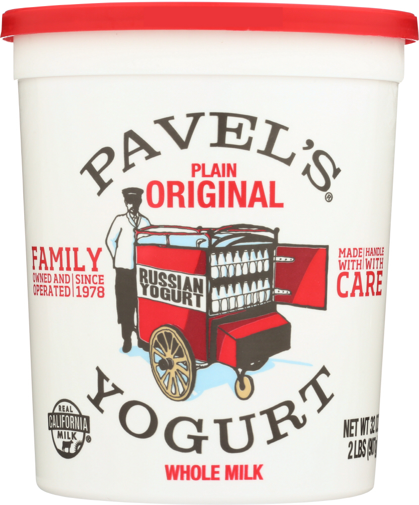 Pavels Plain Original Whole Milk Yogurt, 32 Oz