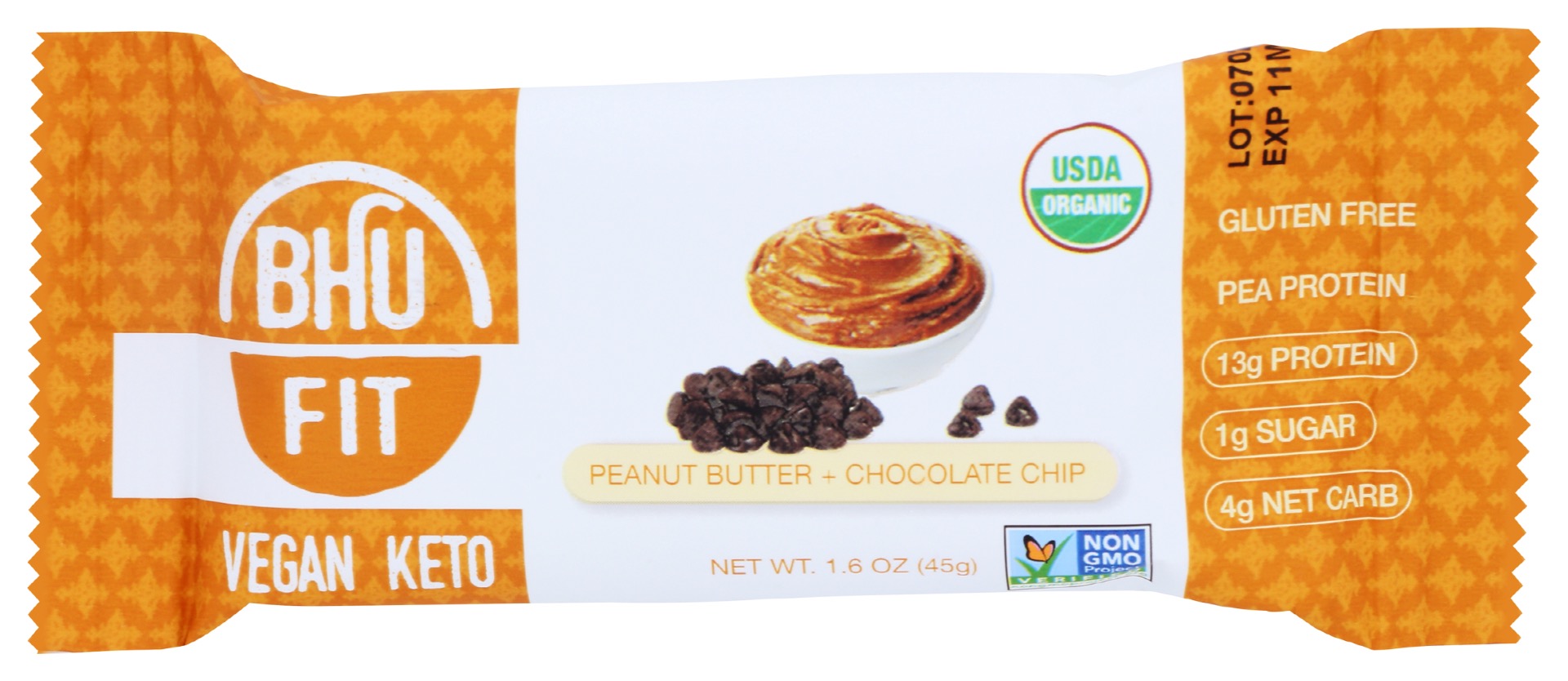 BHU Fit Protein Bar - Peanut Butter Chocolate Chip, 1.6 Oz