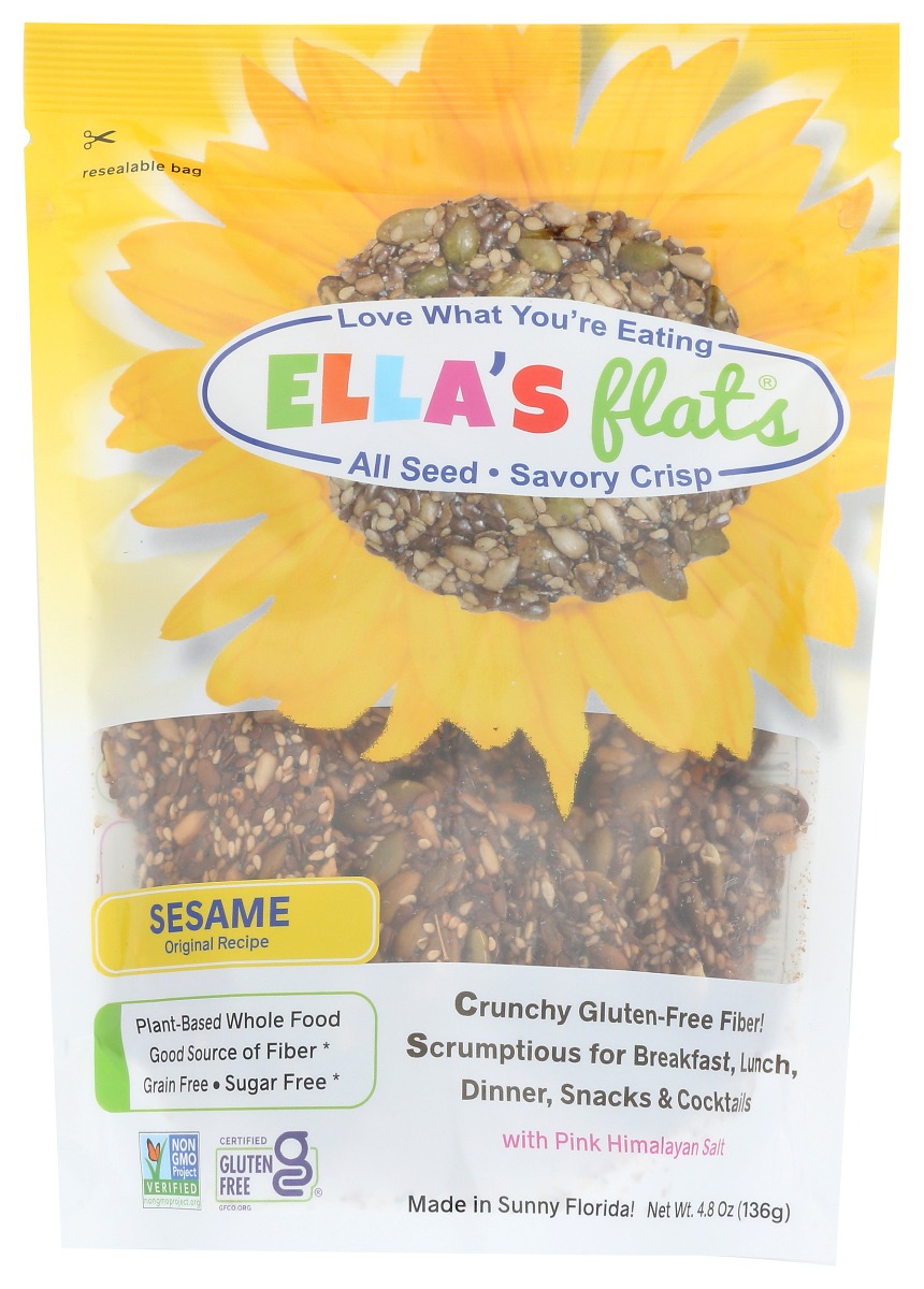 Ella's Flats Crackers Sesame, 6 Oz