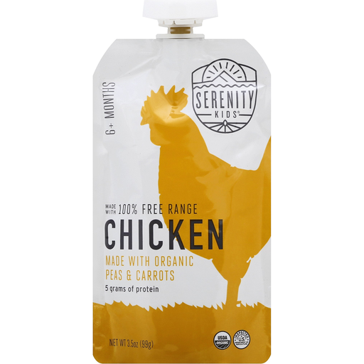 Serenity Kids Baby Food, Chicken, 6+ Months