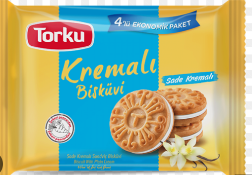 Torku Vanilla Sandwich Biscuit Assorted - 244g