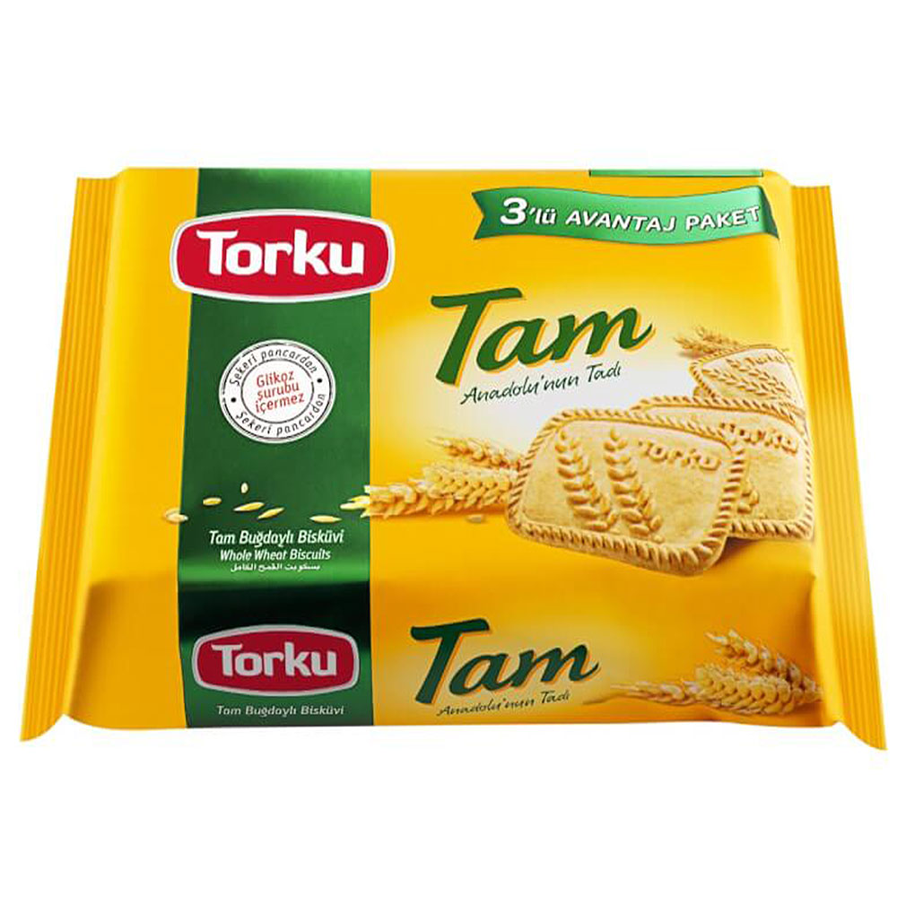 Torku Tam Whole Wheat Biscuits 131G *3 Pcs