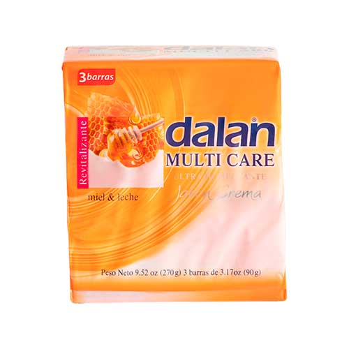 Dalan Jabón Miel Y Leche 3-pack 270gr