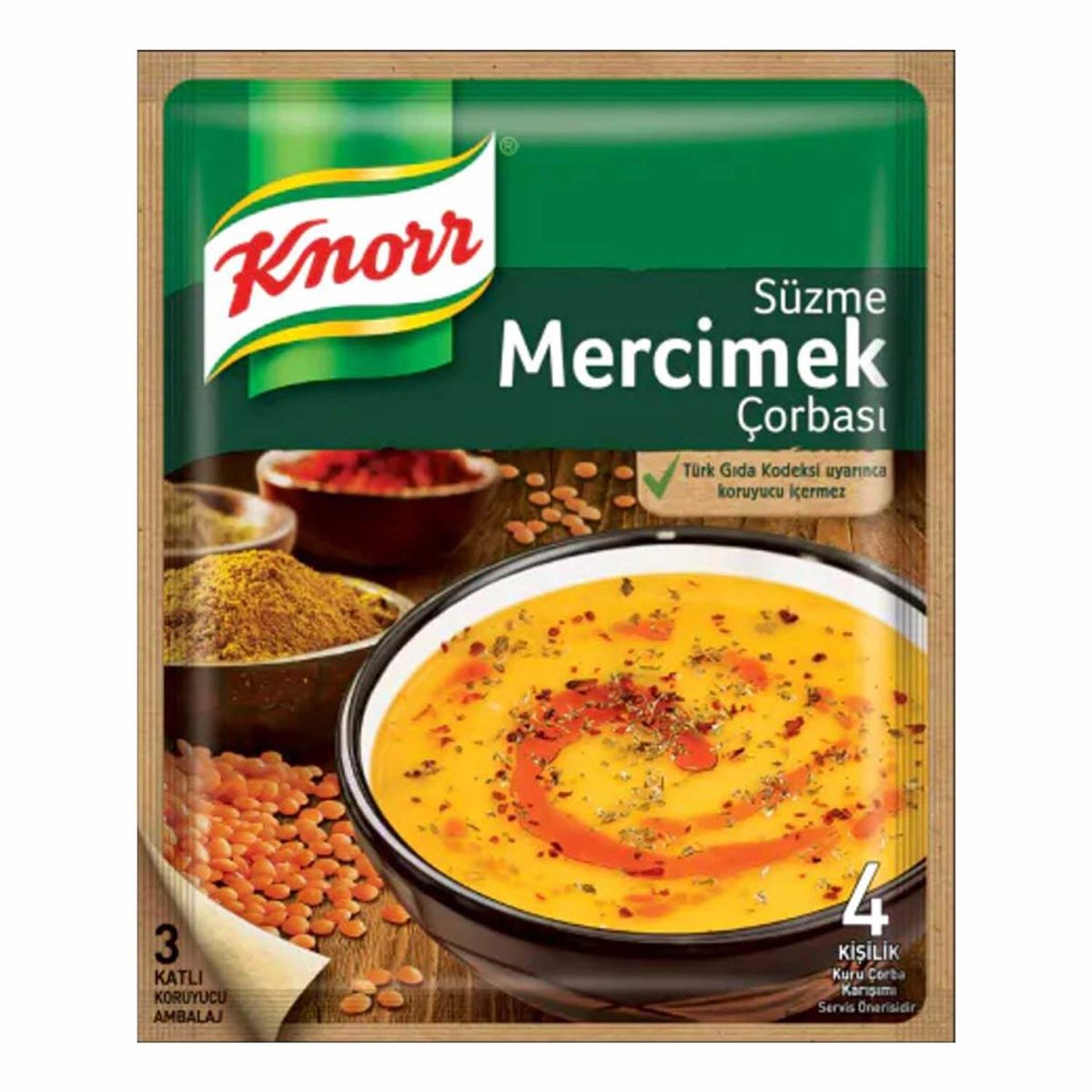 Knorr Mercimek Çorbası 76 Gr 12 Li