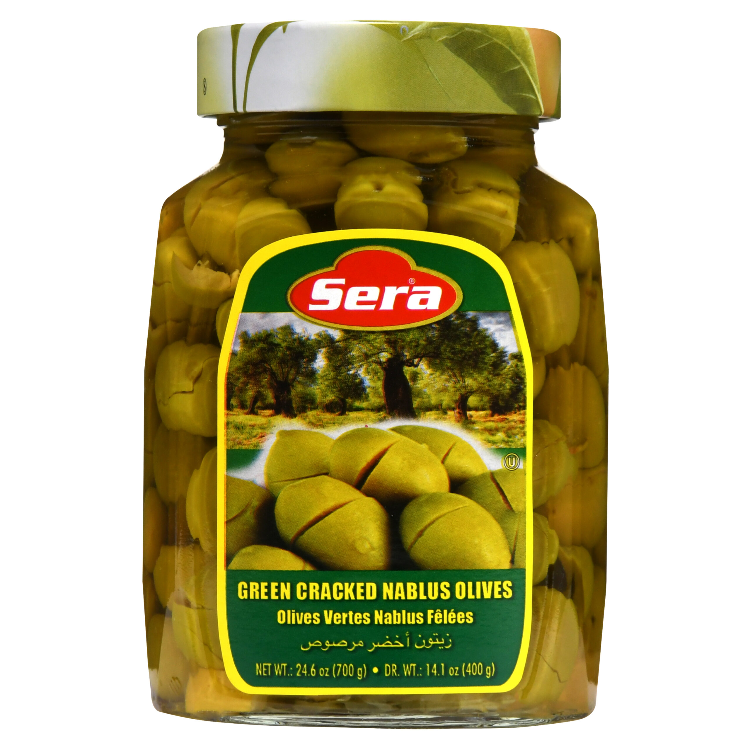 Sera Cracked Green Olives 700g