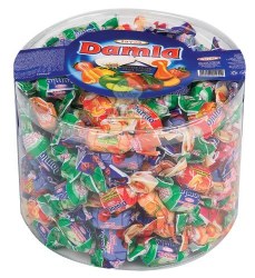 Tayas Damla Soft Fruit Filled Candy In Tub 500g