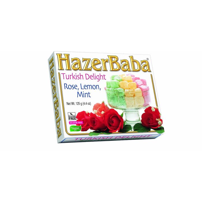 Hazer Baba - Rose, Lemon, Mint Turkish Delight - 12 X 125g