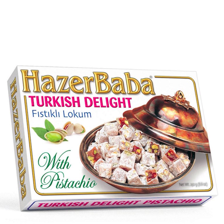 HazerBaba Turkish Delight With Pistachio 454g