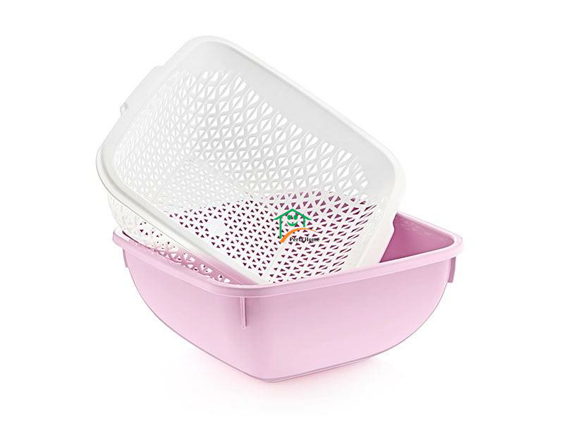 Ucsan plastic Multi Purpose Strainer And Bowl Set (29 X 29 X 13 CM) 6 LT
