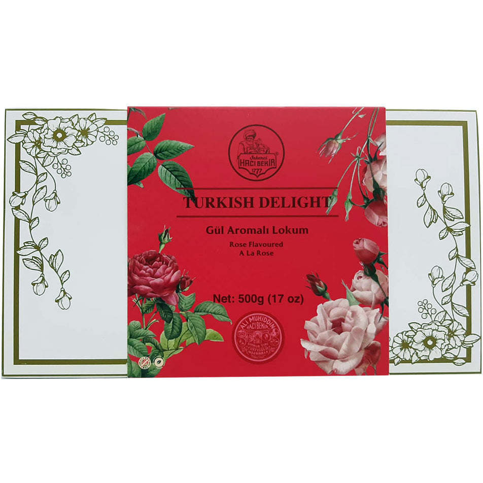 Haci Bekir Hac Turkish Delight Rose Flavoured 500 Gr