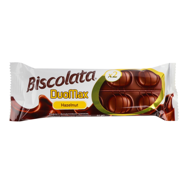 Biscolata Duomax 44g Hazelnut Wafer 1 X 12s