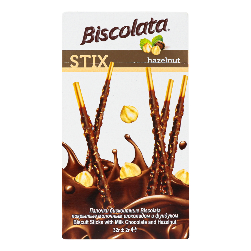 Biscolata Amada Stix Hazelnut 32g