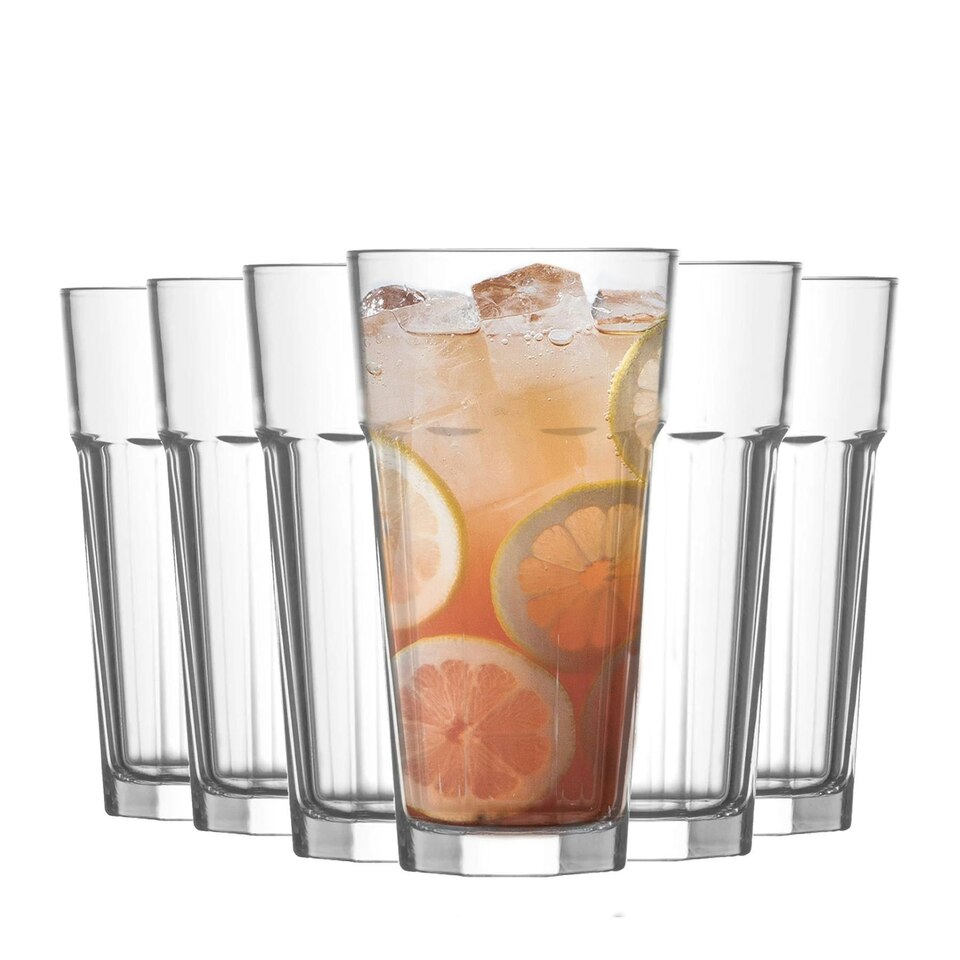 LAV Aras Highball Glasses - 360ml - Clear