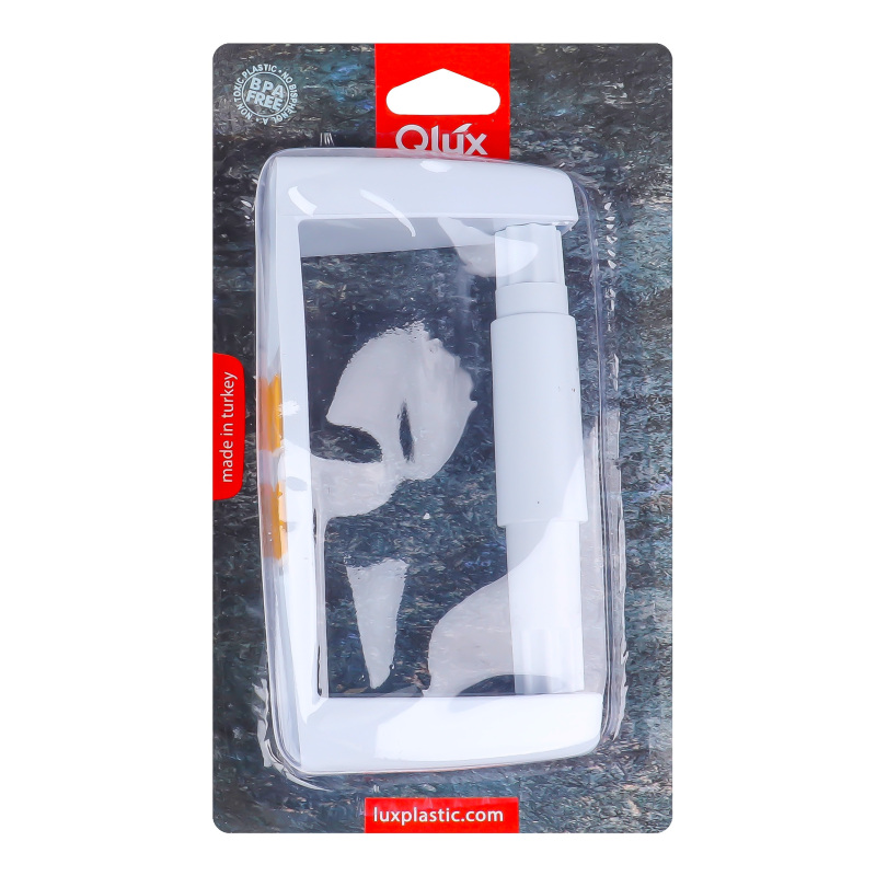 Qlux Plastic Adheshive Toilet Paper Roll Holder