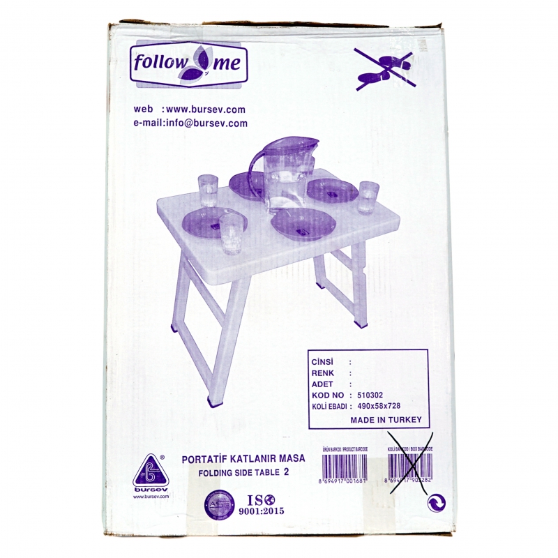 Bursev 5103 02 Portati̇f Katlanir Masa