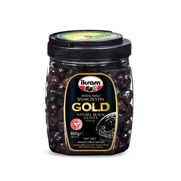 Ikram Black Olives Gold 800gr