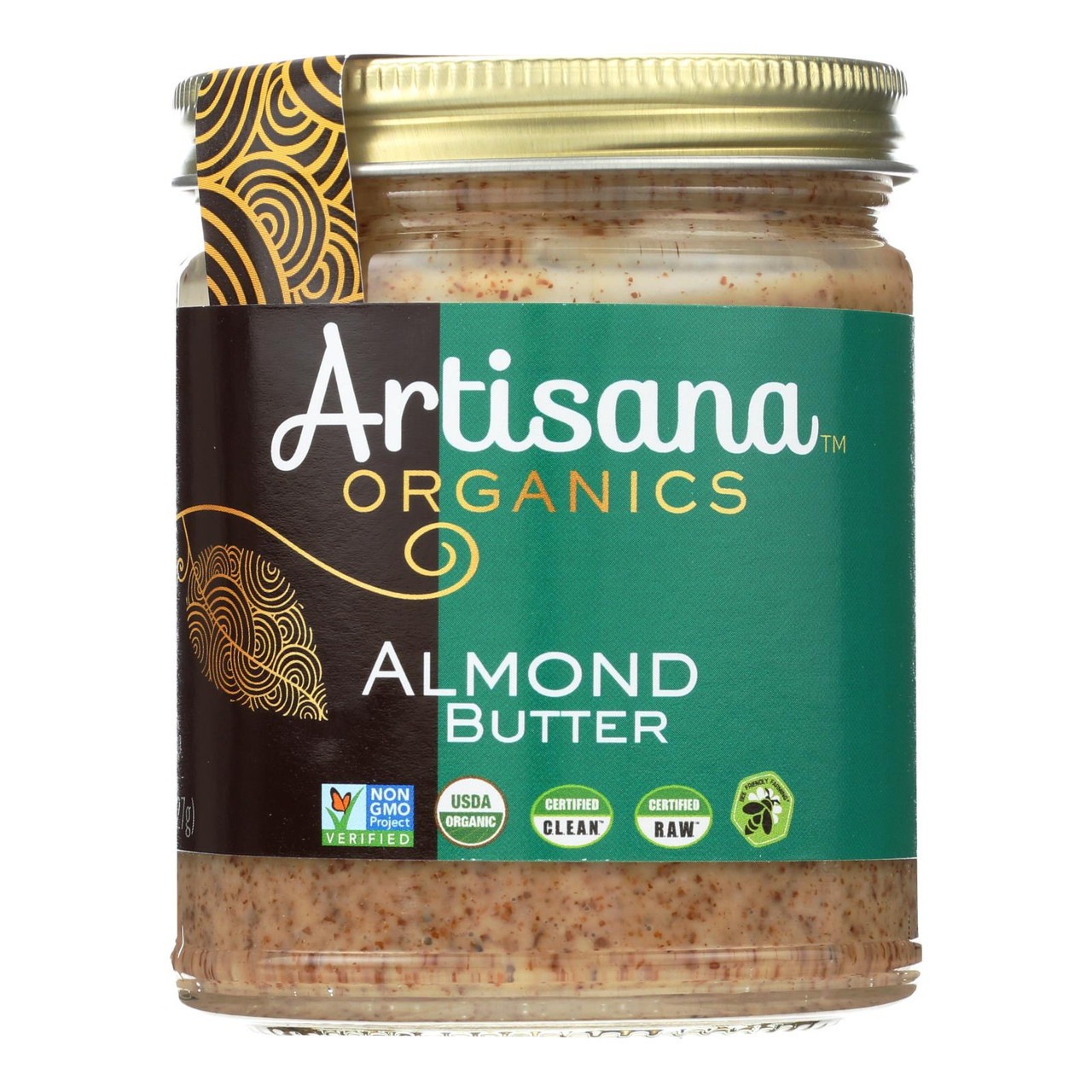 Artisana Organic Raw Almond Butter, 8 Oz