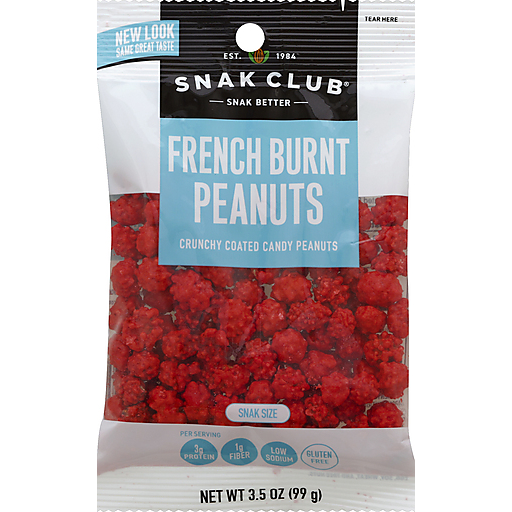 Snak Club Peanuts, French Burnt, Snak Size