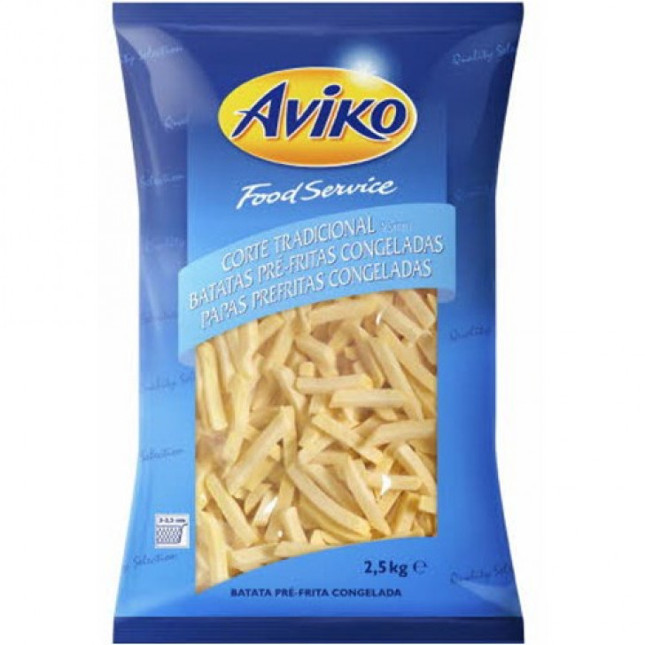 Aviko Papas Pre-Fritas Corte Tradicional 2.5 Kg