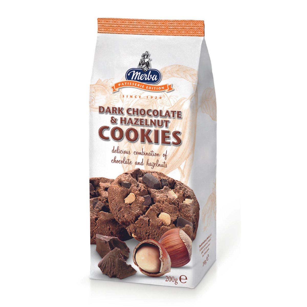 Merba Patisserie Dark Chocolate & Hazelnut Cookies