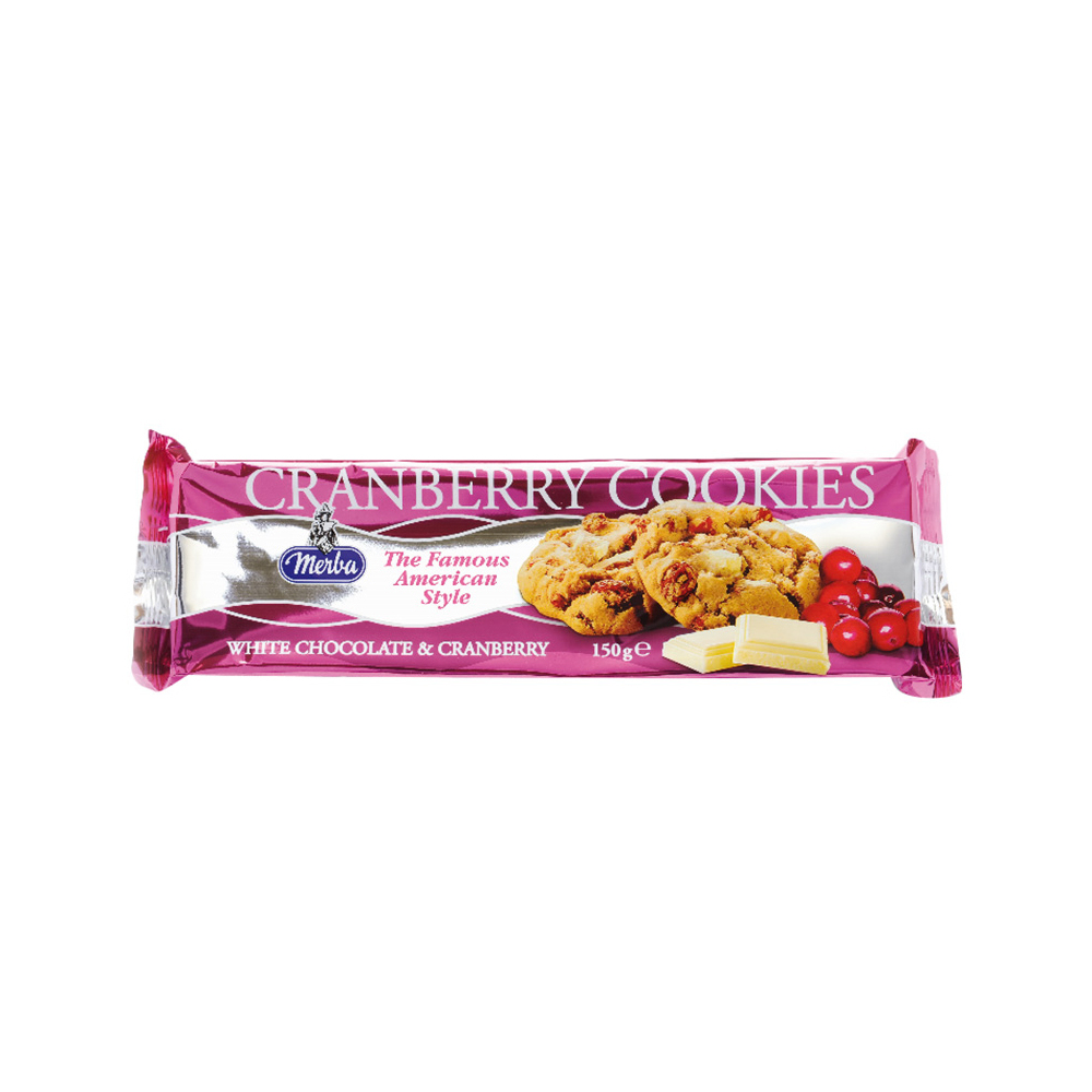 Merba White Chocolate Cranberry Cookies 150g