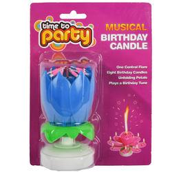 Birthday Candle Musical Asst Clr