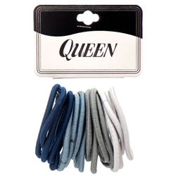 Hair Band 12 Count Asst Dark