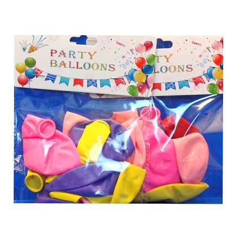 Balloons Asst Clrs 10ct-whole